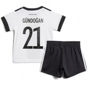 Njemačka Ilkay Gundogan #21 Domaci Dres za Dječji SP 2022 Kratak Rukavima (+ kratke hlače)